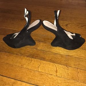 Suede Floating Heels